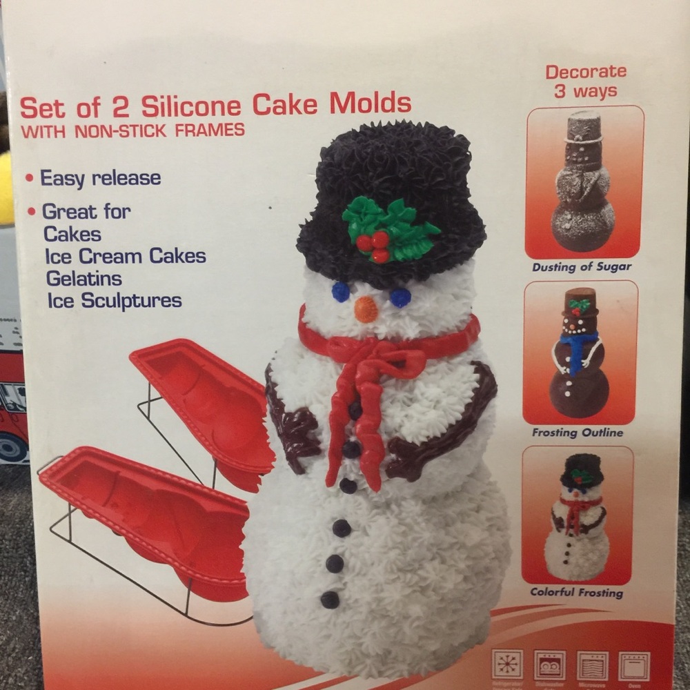 Snowman cake pans